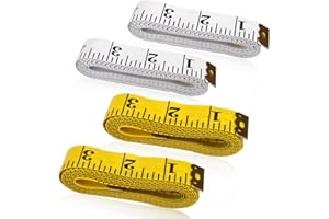Bagentry 4 Pack 120 Inch/300 cm Soft Tape Measure Body Measuring Tape, Double Scale Tailor Body Measurement Tape, Fabric Clot