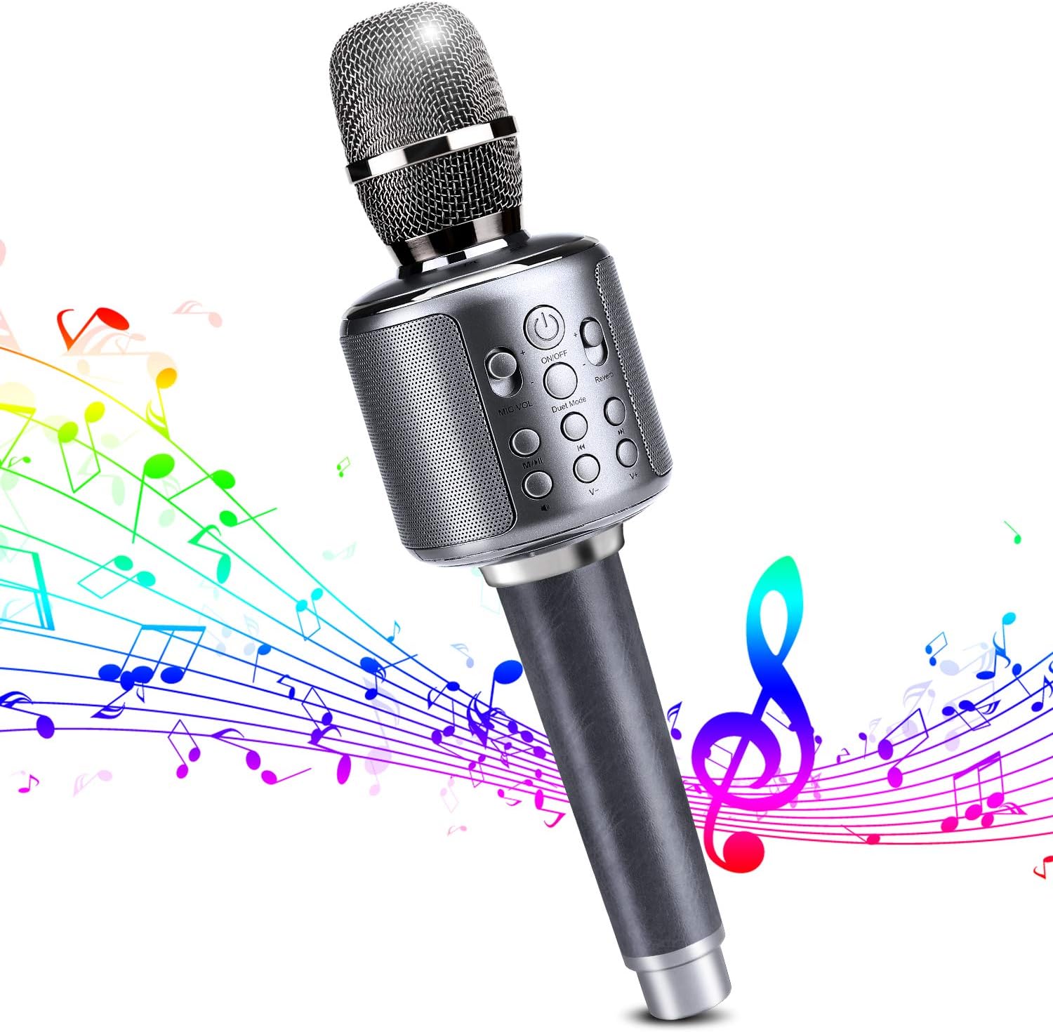 DRSYXCS Kabelloses Karaoke Mikrofon - Bluetooth Mit Sprachwechsler Für Kinder & Erwachsene