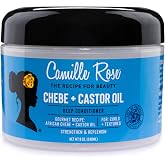 Camille Rose Black Castor Oil &amp; Chebe Deep Conditioner, 8 Oz | Deep Conditioner with Black Castor Oil, Chebe &amp; Jojoba to Strengthen, Soften &amp; Reduce the Look of Breakage