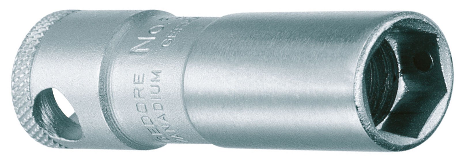 Gedore 54MH 1/2 16 mm Spark Plug Socket With Magnet - Silver