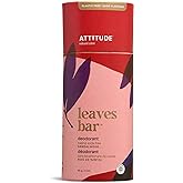 ATTITUDE Natural Deodorant, Aluminum-free, Odor Control & Long Lasting, Nourishing Ingredients, Castor and Jojoba Oils, Baking Soda-free, EWG Verified, For Men and Women, Sandalwood, 3 Oz