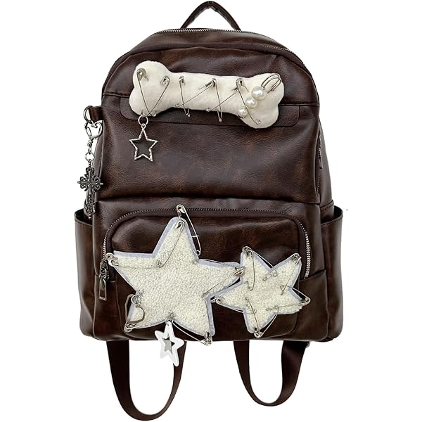 Amazon.com: KANGDAWEI Cute Star Denim Backpack, Grunge Y2K Vintage