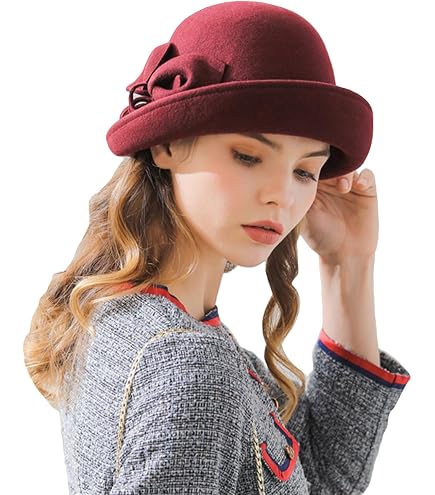 Bellady Women Solid Color Winter Hat 100 percent Wool Cloche  display picture 1