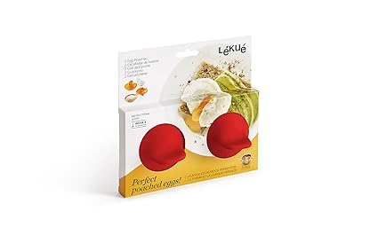 Amazon.com: Lékué 3402900 Egg Poacher, Platinum Silicone ...