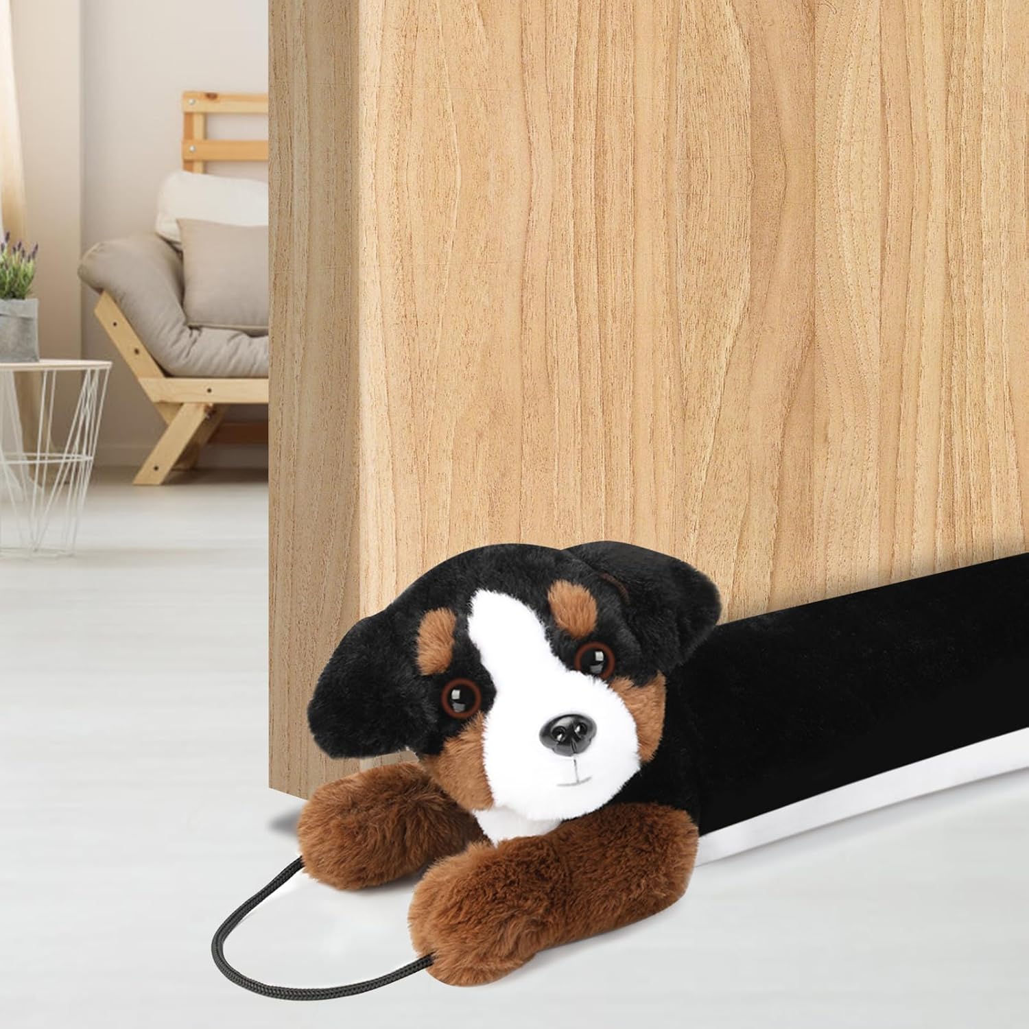 Draft Stoppers - MAGZO Under Door Draft Stopper 36 inch, Cute Bernese Dog Door Draft Blocker Sound Noise Cold Air Wind Dust Proof Energy Saving…