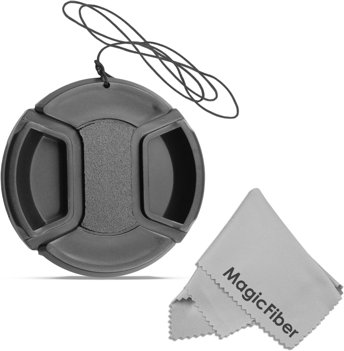 55MM Altura Photo Center Pinch Front Lens Cap for SONY Alpha Series A99 A77 A65 A58 A57 A55 A390 A100 DSLR Cameras or other Cameras with a 55MM Filter Thread Lens