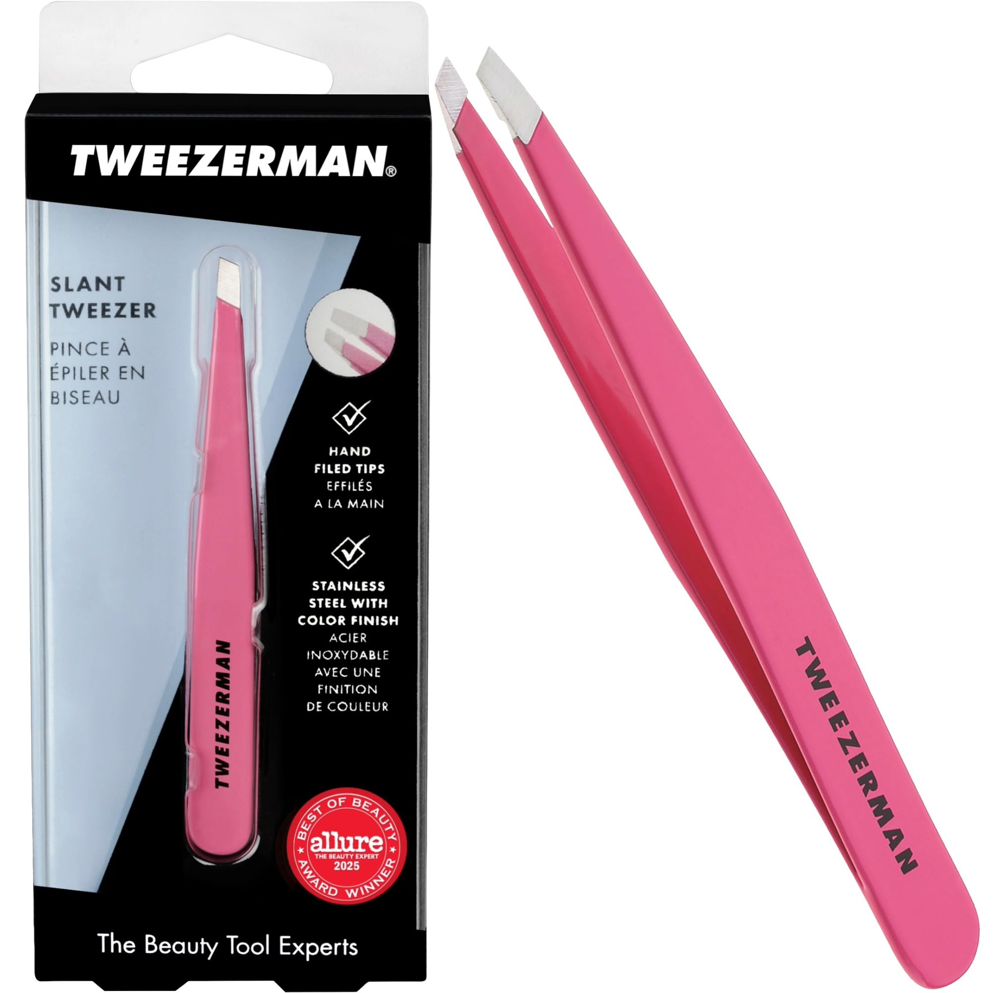 Tweezerman Neon Pink Slant Tweezers