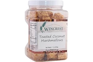 WINCREST BULK FOODS Toasted Coconut Marshmallows - 1 Lb Tub