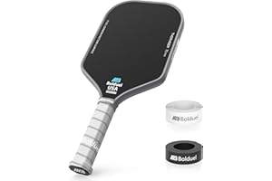 BOLDUEL USAPA Approved Carbon Fiber Pickleball Paddles Pro-Level for Aggressive, Offensive Player, Pickleball Paddle with 16mm Polymer Honeycomb Core & Overgrips, Maximum Control & Spin & Power