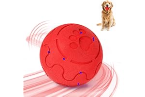 Shapana Interactive Dog Ball, Smart Dog Toy for Medium and Large Dogs, Automatic Moving, Rotating & Bouncing, E-TPU Material, IP54 Waterproof, Motion-Activated Dog Stimulation Toy to Keep Them Busy