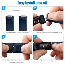 AK Soft TPU Wristbands Compatible with Fitbit