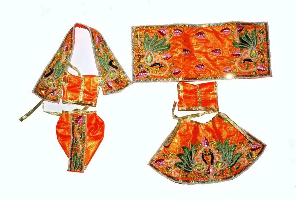 Indian Handicrafts Export Radha Krishna Shine Dress, Clothes