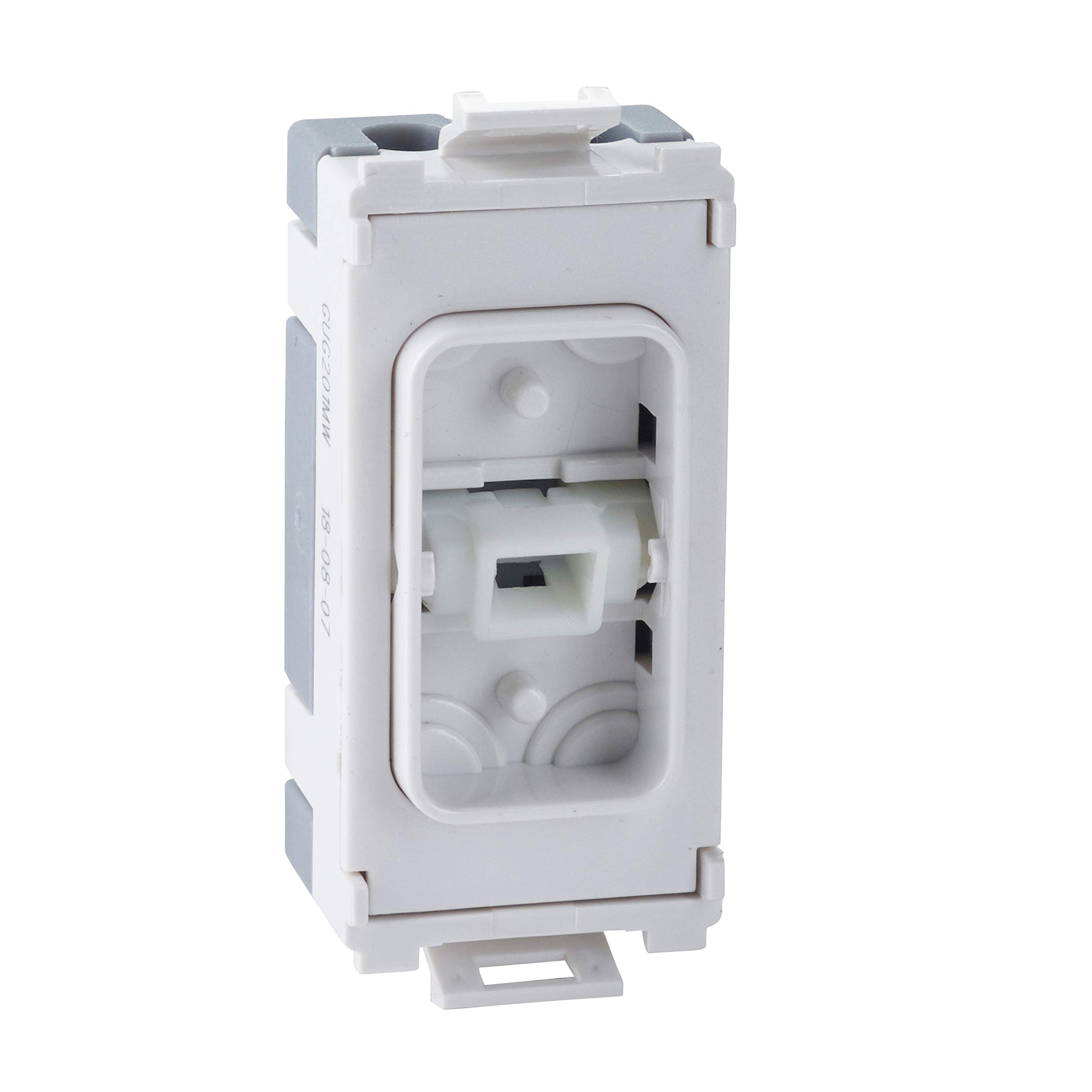 Schneider Electric Ultimate Grid System - 1 Way Switch Module, Rocker Cap Required, 20AX, GUG201MW, White, Pack of 6