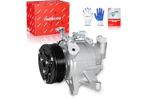 PHOBOOS A/C Compressor with Clutch Compatible with Subaru Forester 2014-2018, Impreza 2012-2016, Crosstrek 2016-2017, XV Crosstrek 2013-2015, H4 2.0L/2.5L. Fast Cooling, Low Noise, Ref. CO29103C,58492