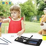 H & B Drawing Sketching Pencils Set 35 Pack Art Kit with Sketch Pad Case view 3