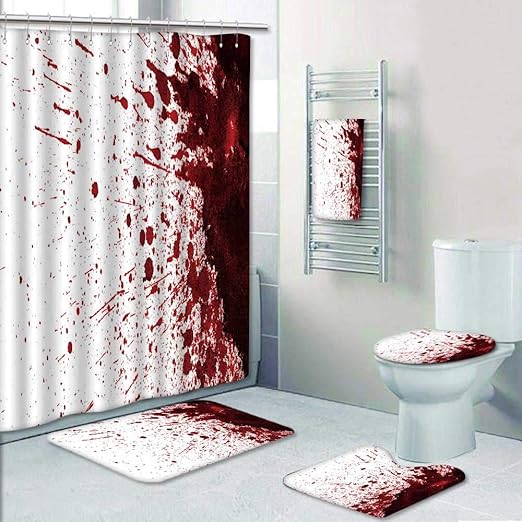 Amazon Com Philip Home 5 Piece Banded Shower Curtain Set Dry