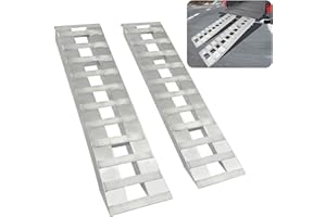 HECASA 60''X 15''Trailer Ramp Universal 6800 LBS Truck Bike Motorcycle Loading Ramps Hook End Knife Foot Pair (NN1771)