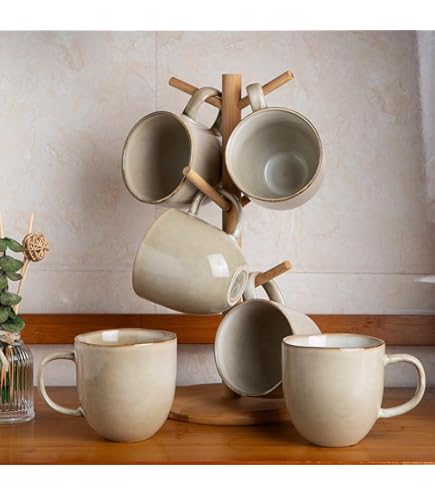 Mud Pie Set Di 2 Tazze In Ceramica Per Genitori – Grigio Ombré, Con Scritte E Bicchiere Da Vino In Silicone - 4