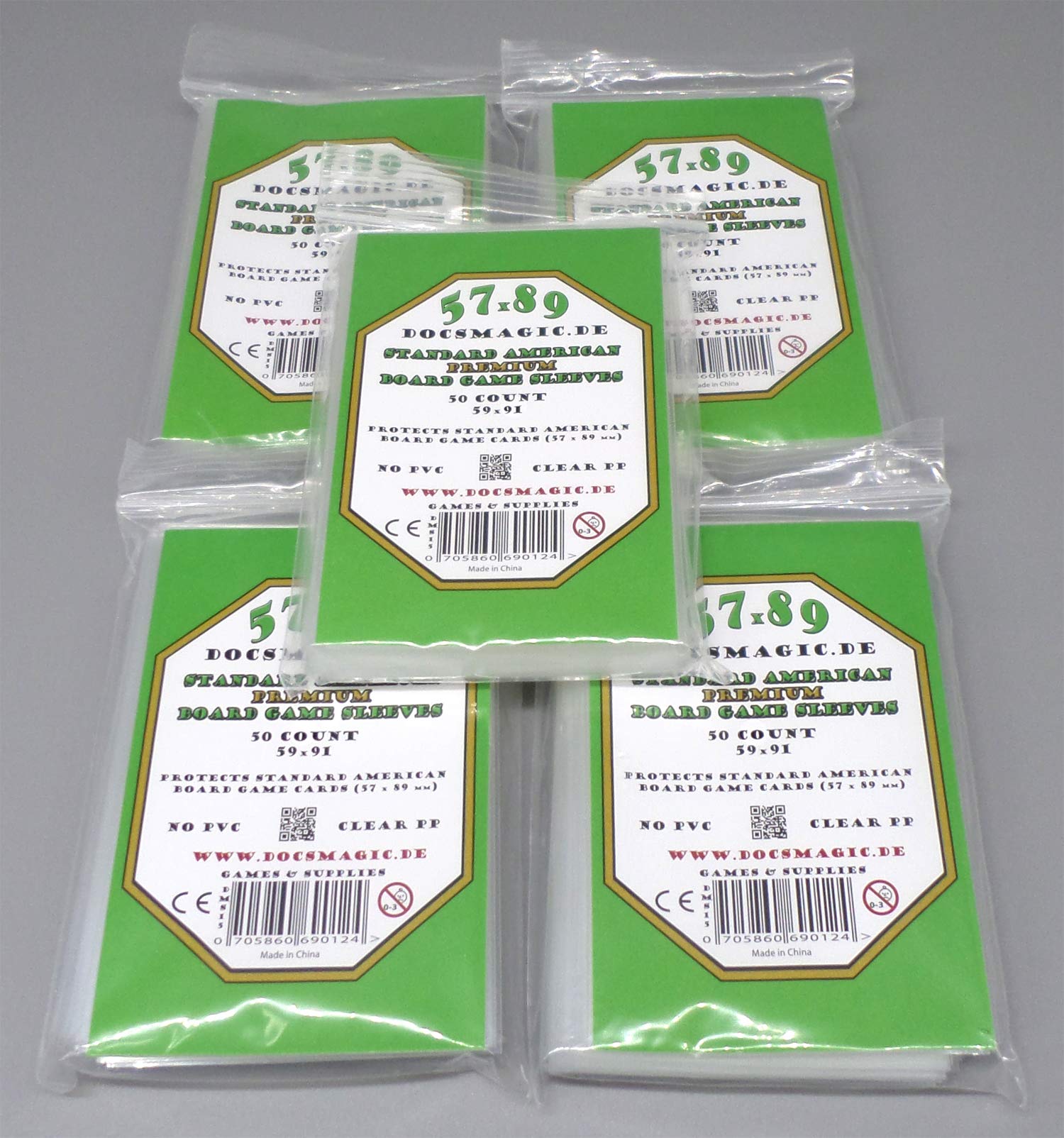 docsmagic.de Wingspan Premium Card Sleeves Bundle 5 Packs 59 x 91-250