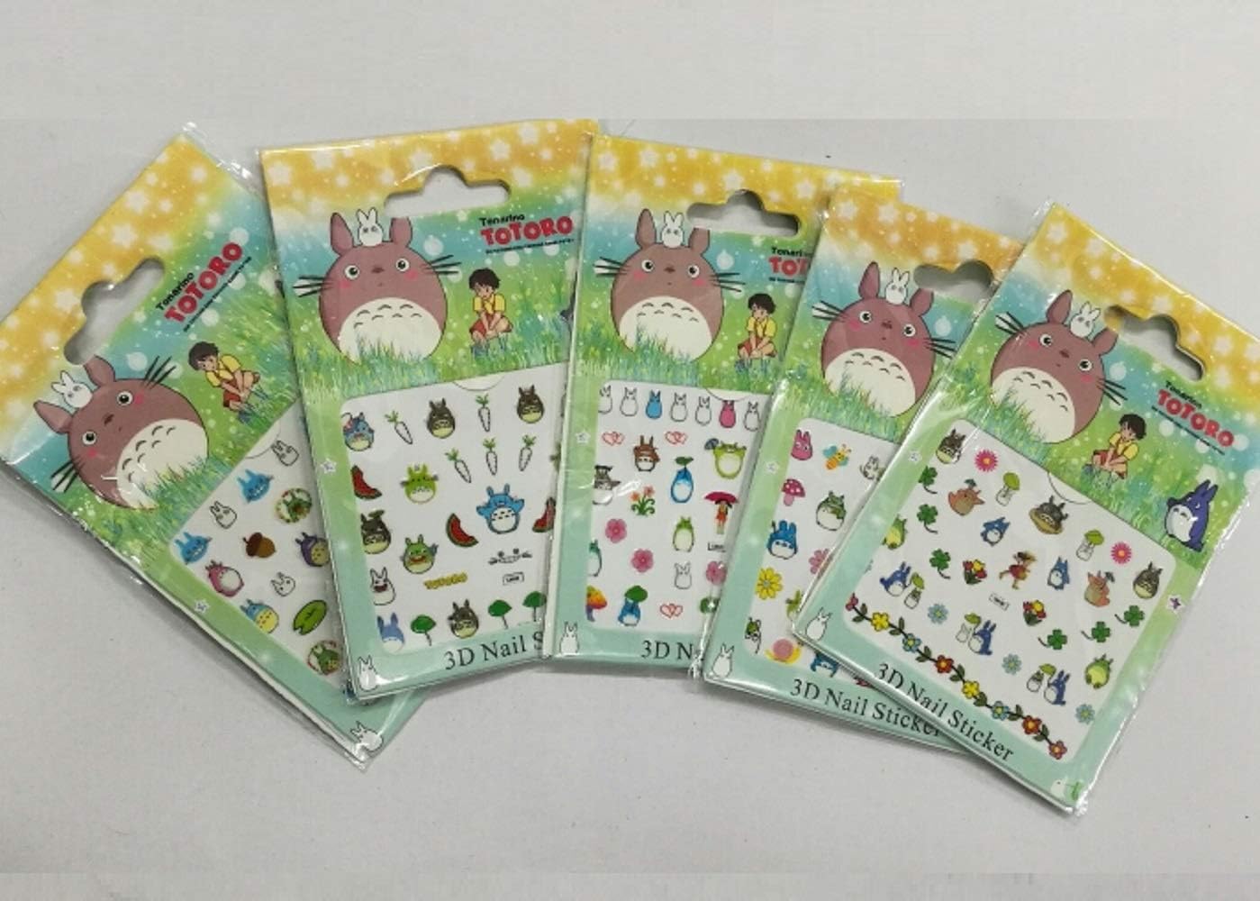 CJB Totoro My Neighbor Nail Art Sticker 5in1 Set - 5 in a Pack