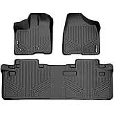SMARTLINER Custom Fit Floor Mats 2 Row Liner Set for 2011-2012 Toyota Sienna