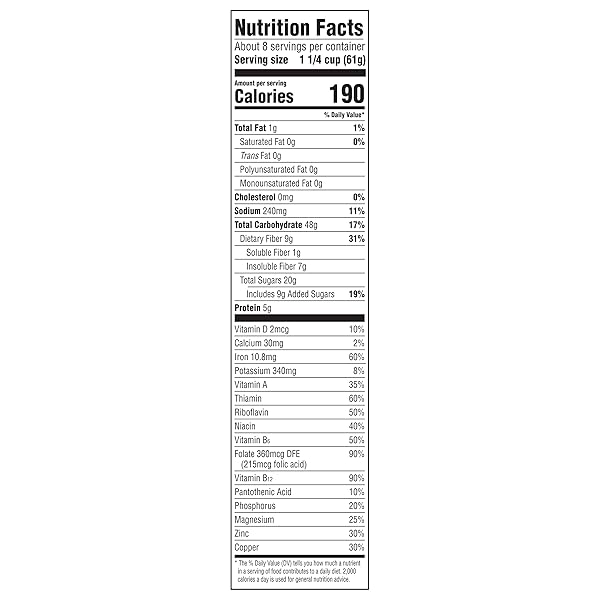 POST RAISIN BRAN®, WHOLE GRAIN WHEAT & BRAN BREAKFAST CEREAL, KOSHER, 16.6 OUNCE