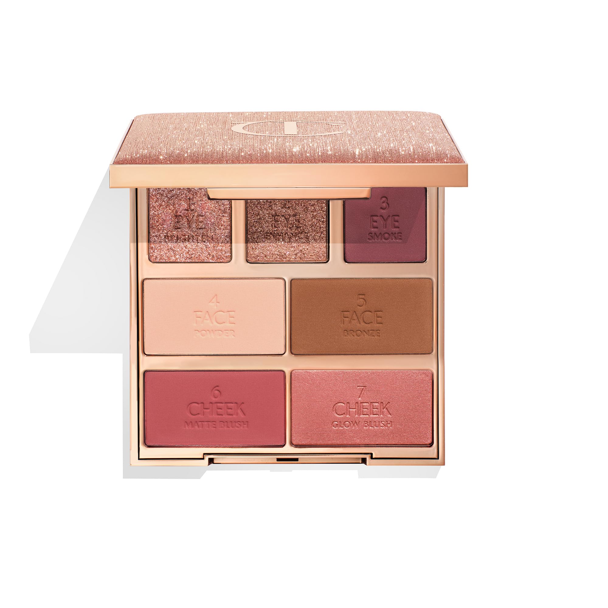 Photo 1 of Charlotte Tilbury Instant Look in a Palette - Powder Face Makeup for Eyes & Cheeks - Powder Bronzer, Highlighter & Blush for the Perfect Summer-Fresh Glow - Dreamy, Bronzed Beauty