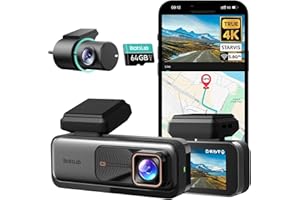 BOTSLAB 4K Dash Cam Front and Rear with STARVIS, ADAS, 4K+2K Car Dash Camera with 5.8GHz WiFi, GPS, Super Night Vision, 170° 