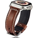 Gitalian Leather Band Compatible with Apple Watch Ultra3/2/1 Band 49mm 46mm 45mm 44mm 42mm for Men, Genuine Leather Replacement Strap for iWatch Series 10 9 8 7 6 5 SE