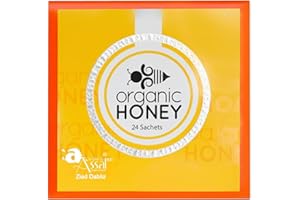 A KHAN EL ASSAL KH IMPORT-EXPORT ZIAD DABLIZ Organic Natural Honey (Large Pack of 24 Sachets 10Gram Each)