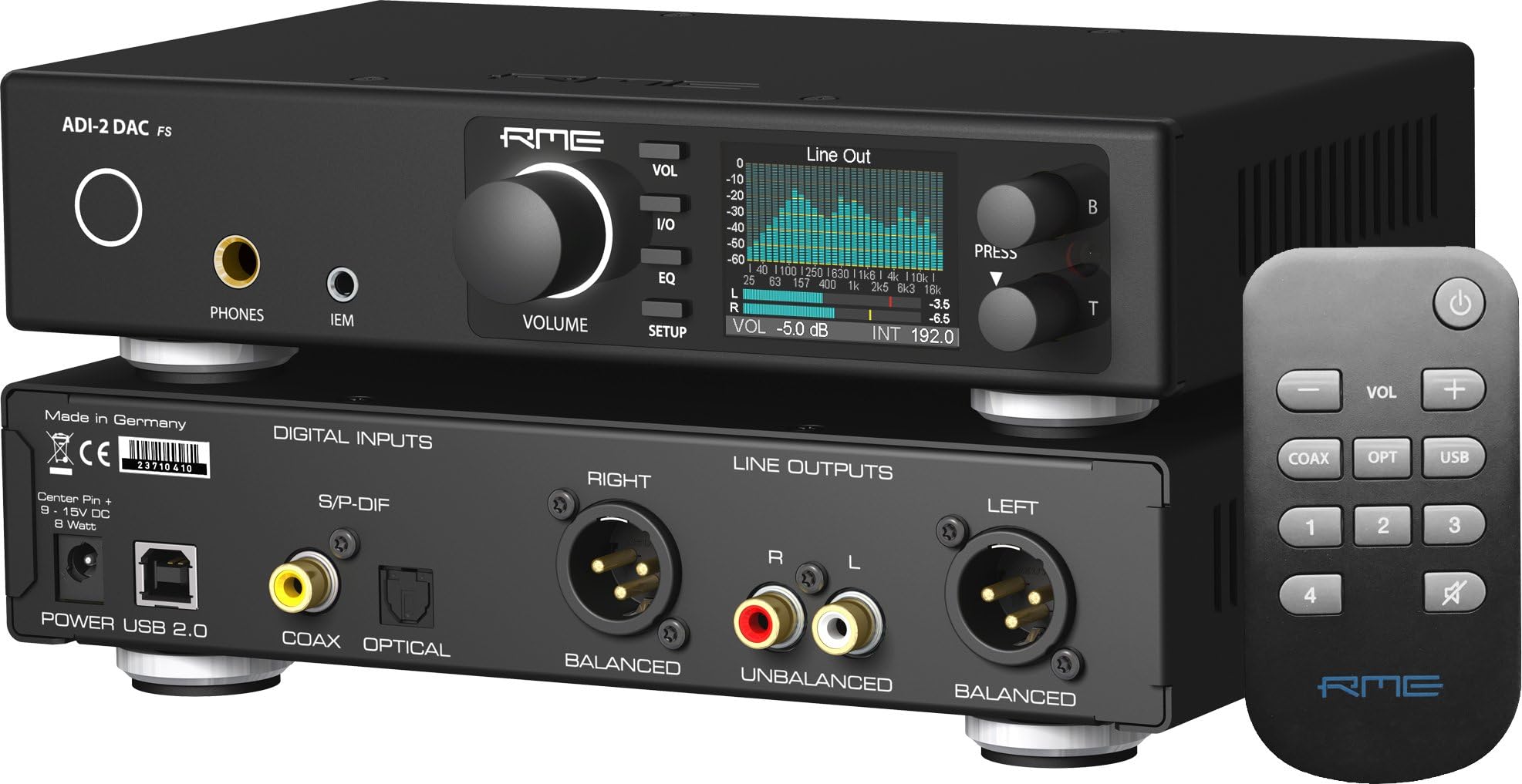 RME"ADI-2 DAC" PCM/DSD 768 kHz Reference Class DA Converter【Japan Domestic Genuine Products】 【Ships from Japan】