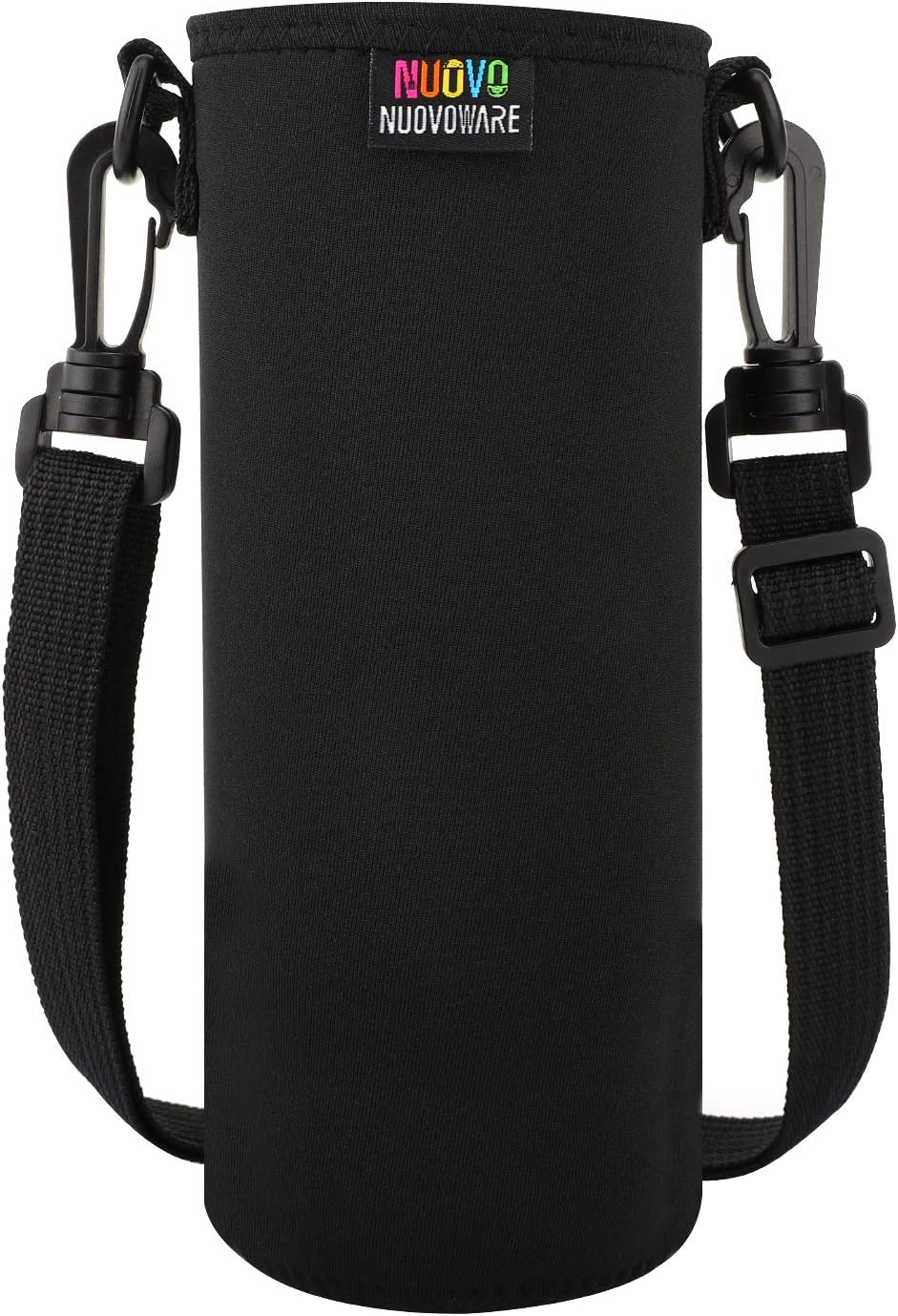 Nuovoware Water Bottle Carrier, Premium Neoprene Portable Insulated Water Bottle Holder Bag with Adjustable Shoulder Strap Fit Stainless Steel, Glass, Plastic Bottles & More