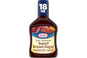 Kraft Sweet Brown Sugar Slow-Simmered Barbecue Sauce, 18 oz Bottle