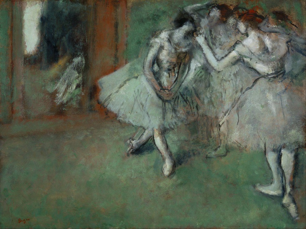 The Museum Outlet A Group Of Dancers By Degas Canvas Print