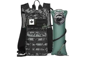 ATBP Running Hydration Vest Pack Thermal Insulation 3L TPU Water Bladder Tactical Backpack Bag for Cycling Hiking Daypack Men