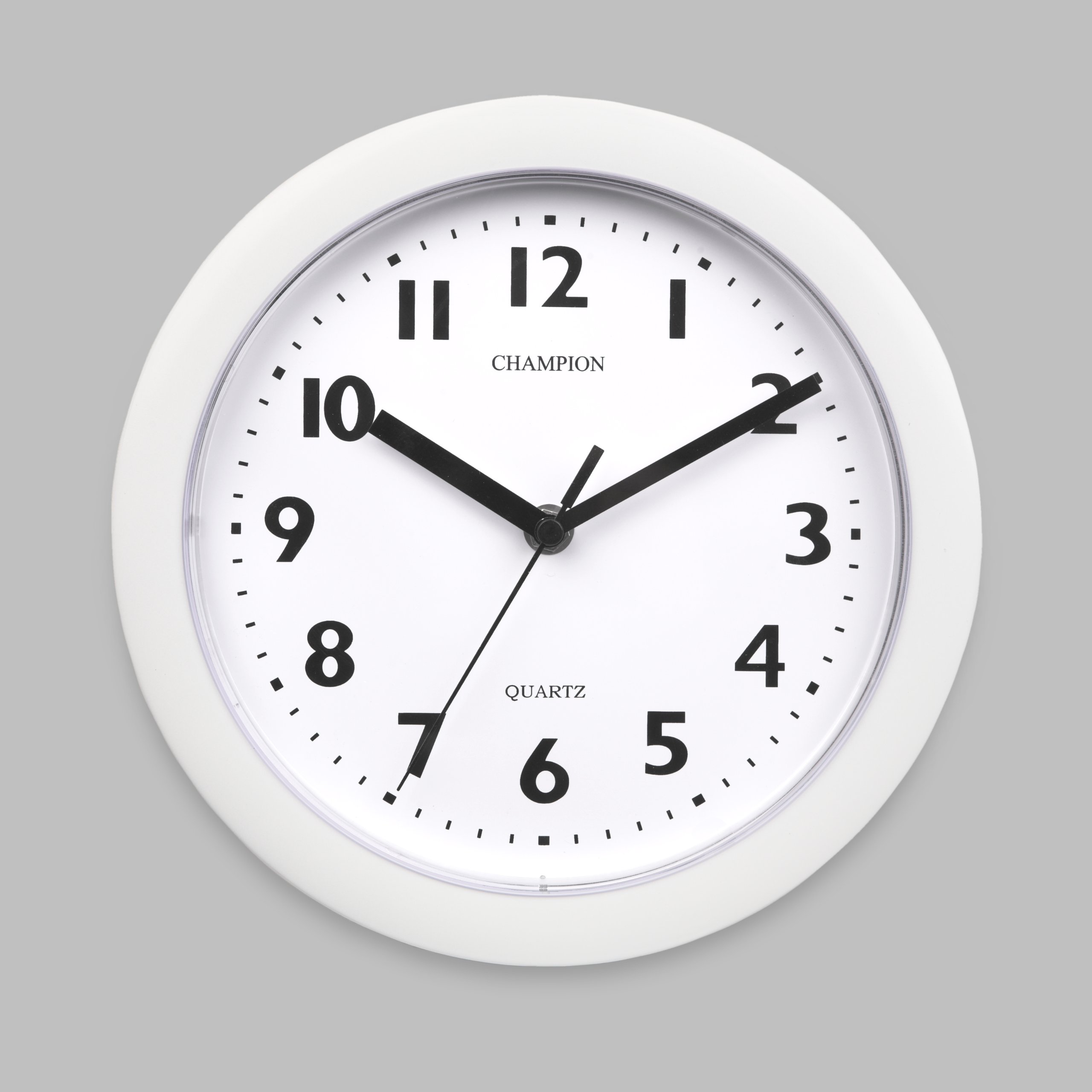 Champion - KC515 - Horloge Murale Bold9 - Diamètre 23cm - Blanc — image 1