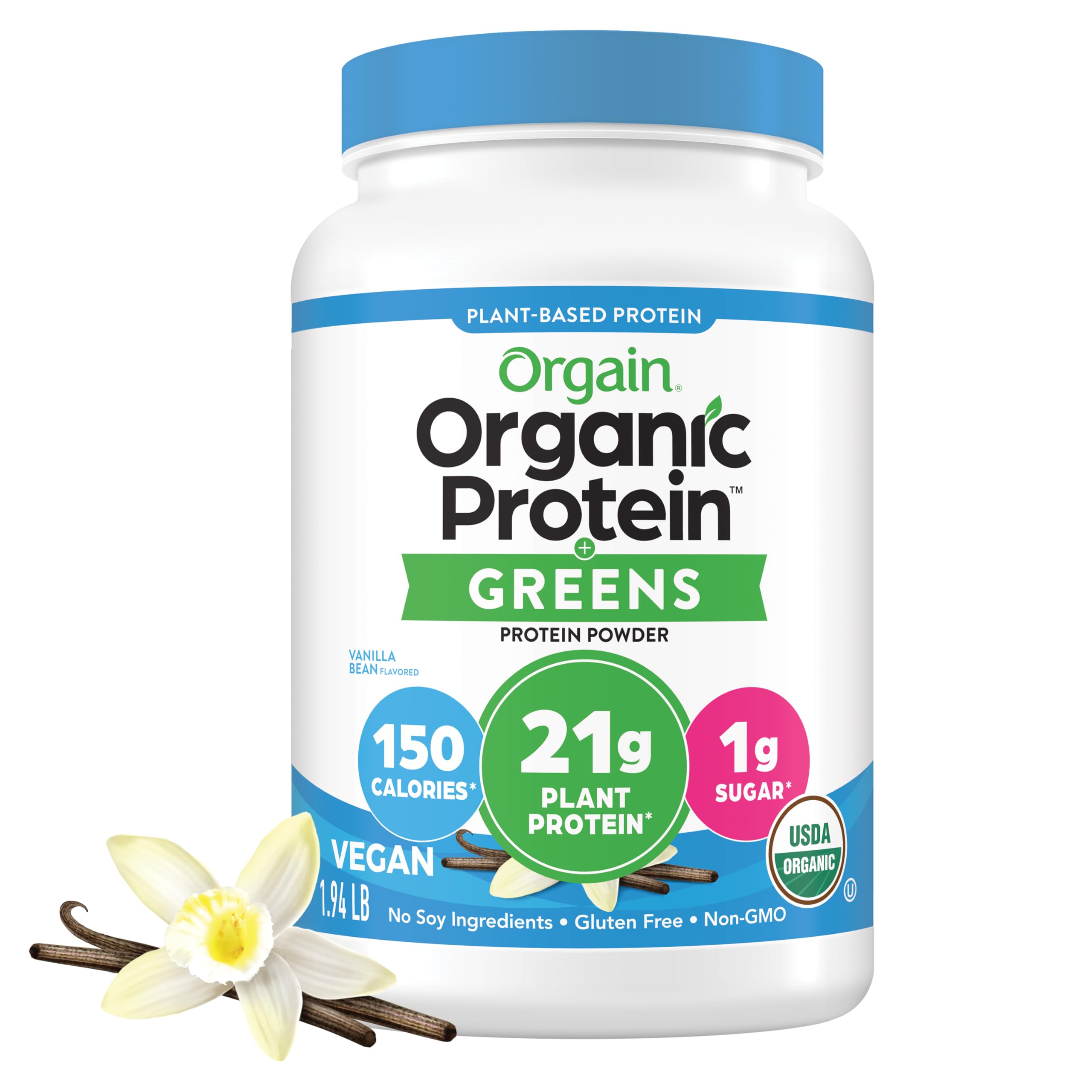 Orgain Protein & Greens Vanilla Bean 2.0 Ib