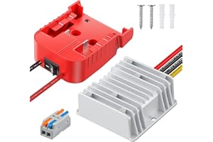 Vibit 18 V to 12 V Step-Down Converter for Milwaukee M18 Battery, DC Power Adapter, Voltage Reducer Transformer 180 W Buck Converter Regulator for Golf Cart RC Car Truck Light & DIY