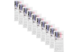 TEHAUX Mini Portable Sewing Kit 10pcs Small Travel Sewing Box with Threaded Needles for Adults Hotel