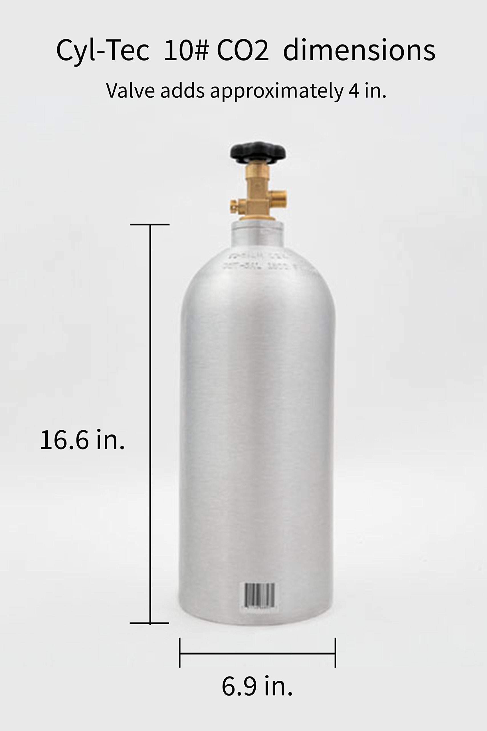 CylTec 10 lb CO2 Tank New Aluminum Cylinder with CGA320 Valve Buy