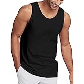 Hat and Beyond Mens Tank Top Soft Performance Boxing Gym Shirts Plain Muscle Tee