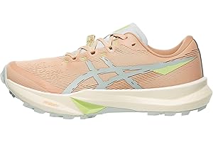 ASICS Women's Fuji Lite 6 Trail Running Shoes,9,Pale Apricot/Lichen Rock