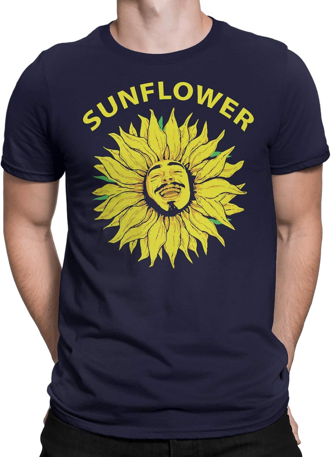 Teewarrior Post Malone Sunflower T Shirt Sports Outdoors Sports Apparel Psychology Iresearchnet Com