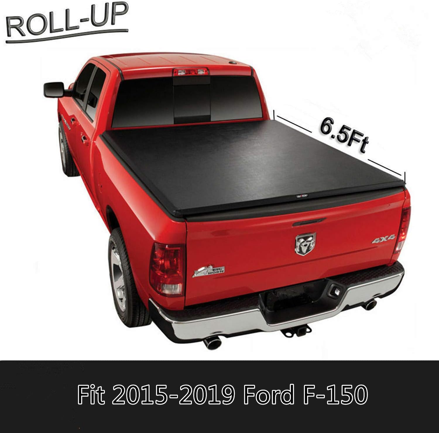 U Drive Auto Ud Rt058 Lock Soft Roll Up Tonneau Cover For 2015 2018 Ford F 150 With 6 5 Feet 78 Inch Bed Only Tonneau Covers Amazon Canada