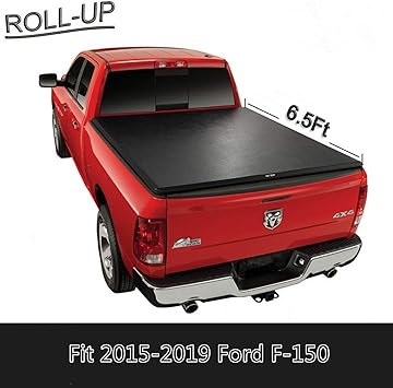 U Drive Auto Lock Soft Roll Up Tonneau Coque Pour 2015 2016 Ford F 150 Avec 6 5 Pieds 198 1 Cm Lit Uniquement Amazon Ca Auto