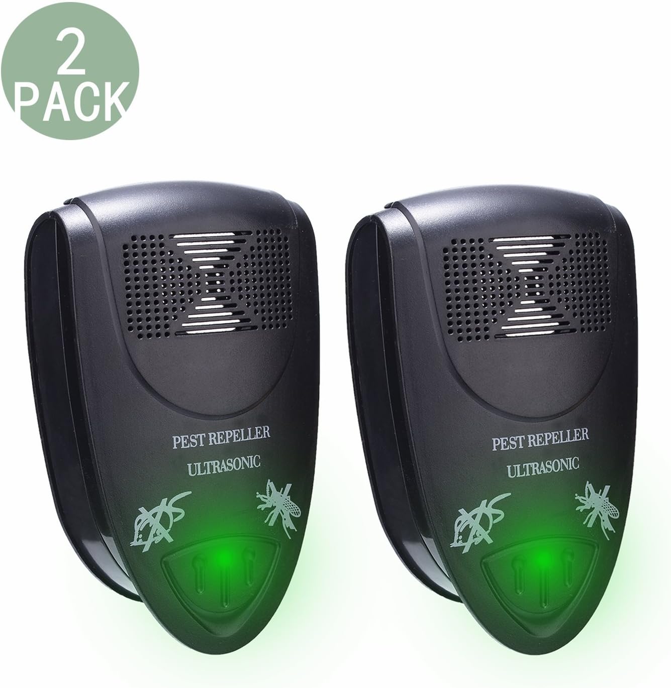CityMama Pest Control Ultrasonic Pest Repeller Electronic Pest Repellent Plug in, Repel Mosquitoes, Roaches, Spiders,Mice, Rats, etc,Environment-friendly-2 Pack