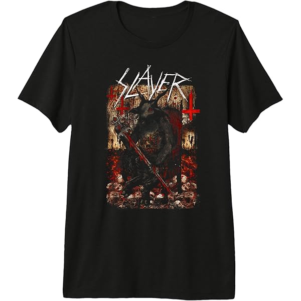 Amazon.com: Slayer – Hellthrone Premium Tri-blend T-Shirt