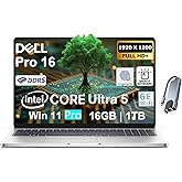 Dell Pro 16 (Next-gen Latitude 5550) 16” FHD+ Display Business Laptop, Intel 12 Core Ultra 5 225U, 16GB DDR5 RAM, 1TB SSD, WiFi 6E + BT, Backlit Keyboard, Fingerprint, HD Webcam, Win 11 Pro