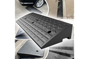 ZJIEX Rubber Wheelchair Ramp, 2in/ 2.5in/ 3in/ /4in /5in Rise Threshold Ramp, Non-Skid Driveway Curb Ramp, Kerb Ramp for Car, Vehicle, Scooter, Bike, Trolley (Size : 100x35x13cm/(39.4x13.8x5.1in))