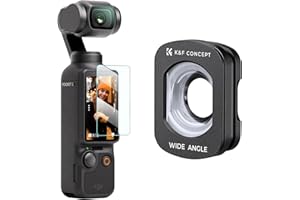 K&F Concept Lens Filter Compatible with DJI Osmo Pocket 3, Magnetic Attach/Multi-Coated/Optical Glass (Wide-Angle Filter)